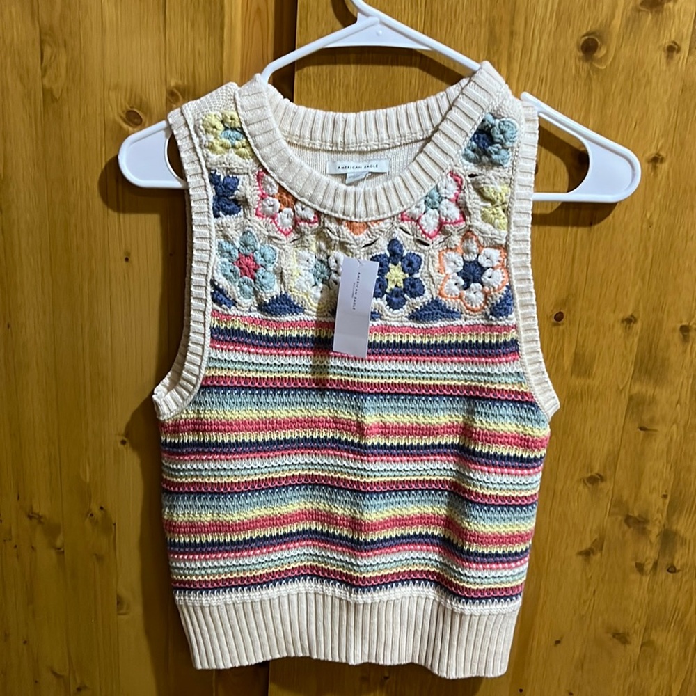 American eagle sweater vest